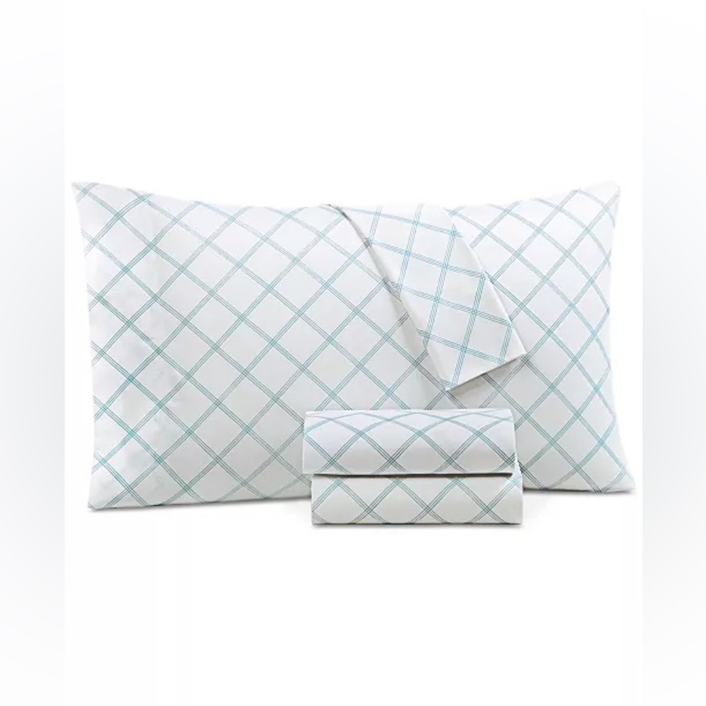 Charter Club 550 Thread Count Printed Cotton 4-Pc. sheet set , Full
